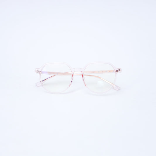 Pink Translucent - Blue Cut